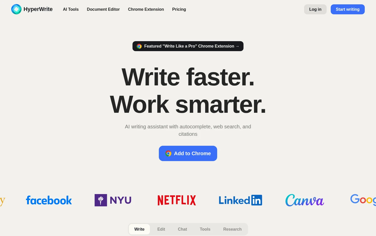 HyperWrite 页面快照